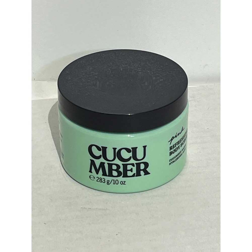 Victoria's Secret PINK Cucumber Refreshing Body Scrub 10oz Hyaluronic Acid New